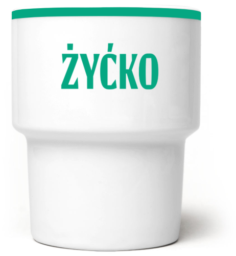 Kubek bez ucha Żyćko