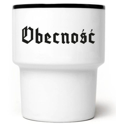 kubek bez ucha Obecność
